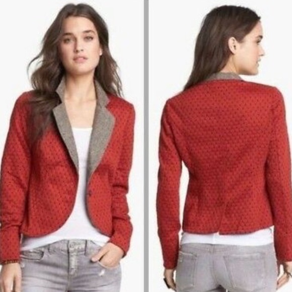 🌻hp🌻{free people} burnt orange quilted blazer - Picture 3 of 8